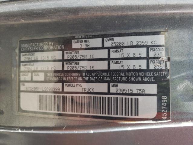 Photo 10 from auction – 1990 DODGE D-SERIES D with VIN 1B7GE06Y1LS699399