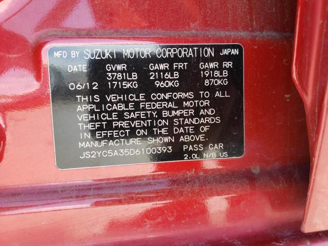 Photo 10 from auction – 2013 SUZUKI SX4 LE with VIN JS2YC5A35D6100393