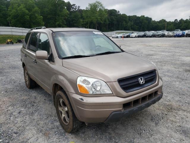 HONDA PILOT 2003 with VIN 2HKYF18593H570867 - Photo from auction