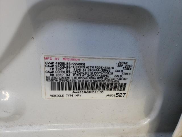 Photo 10 from auction – 2011 MITSUBISHI OUTLANDER with VIN JA4AS3AWXBU011130