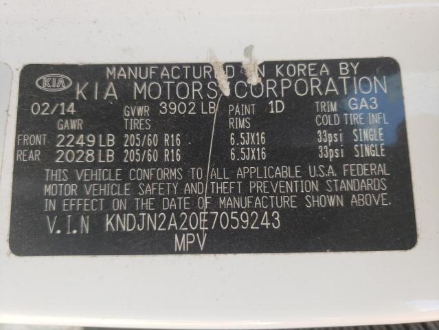 Photo 10 from auction – 2014 KIA SOUL with VIN KNDJN2A20E7059243
