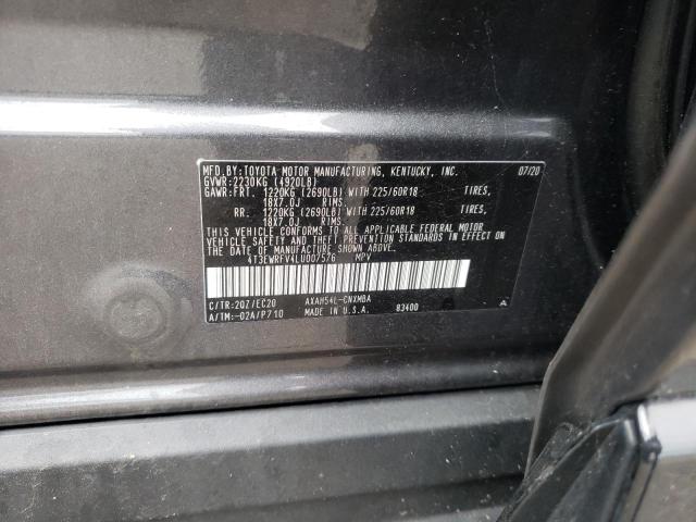 Photo 10 from auction – 2020 TOYOTA RAV4 XSE with VIN 4T3EWRFV4LU007576