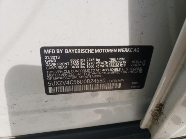 Photo 10 from auction – 2013 BMW X5 XDRIVE3 with VIN 5UXZV4C56D0B24580