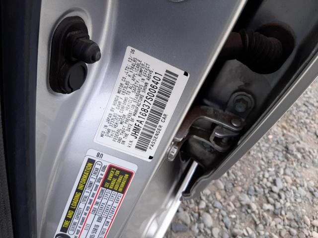 Zdjęcie 10 z aukcji – 2007 HONDA CIVIC EX z VIN JHMFA16837S006401