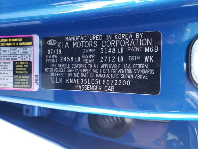 Photo 10 from auction – 2020 KIA STINGER GT with VIN KNAE35LC5L6072200