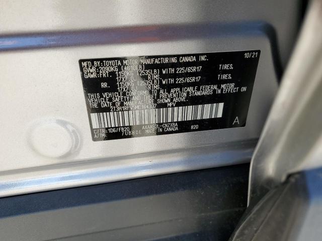 Photo 10 from auction – 2021 TOYOTA RAV4 LE with VIN 2T3H1RFV5MC164337