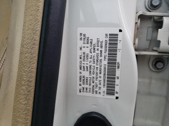 Photo 10 from auction – 2008 ACURA TL with VIN 19UUA66208A049412
