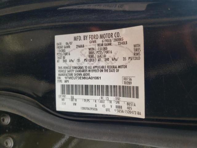 Photo 10 from auction – 2008 FORD EXPLORER X with VIN 1FMEU73E98UA01061