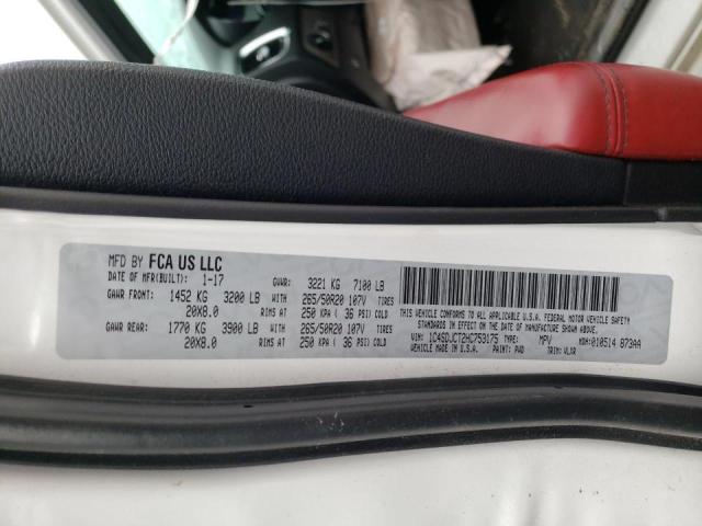 Photo 10 from auction – 2017 DODGE DURANGO R/ with VIN 1C4SDJCT2HC753175