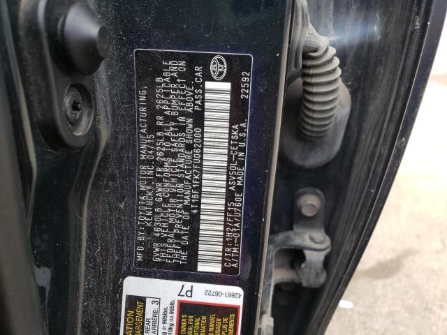 Photo 10 from auction – 2015 TOYOTA CAMRY LE with VIN 4T1BF1FK7FU062000