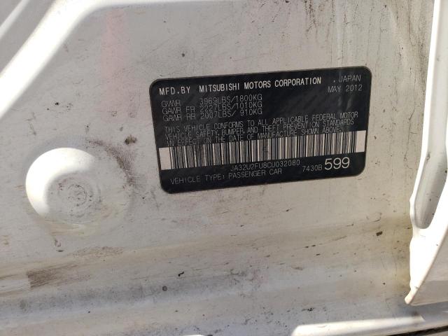 Photo 10 from auction – 2012 MITSUBISHI LANCER ES/ with VIN JA32U2FU8CU032080