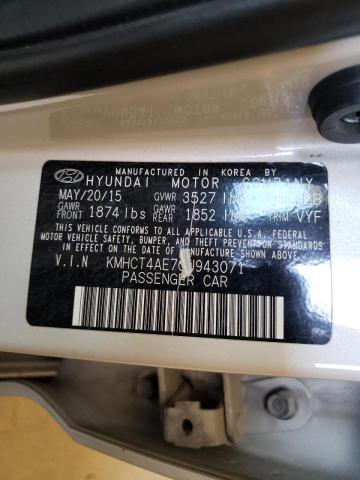 Photo 10 from auction – 2016 HYUNDAI ACCENT SE with VIN KMHCT4AE7GU943071