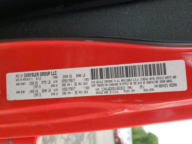 Photo 10 from auction – 2013 JEEP WRANGLER U with VIN 1C4HJWDG5DL681819