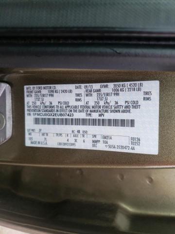 Photo 10 from auction – 2014 FORD ESCAPE SE with VIN 1FMCU0GX2EUB07423