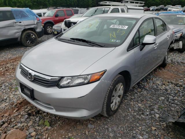 Photo 2 from auction – 2012 HONDA CIVIC LX with VIN 19XFB2F55CE382752