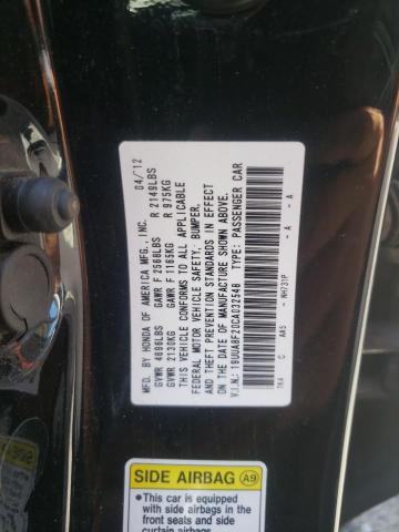 Photo 10 from auction – 2012 ACURA TL with VIN 19UUA8F20CA032548