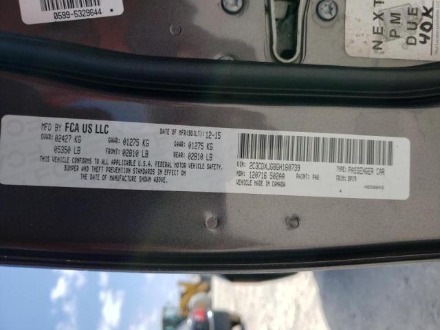 Photo 10 from auction – 2016 DODGE CHARGER SX with VIN 2C3CDXJG8GH160739