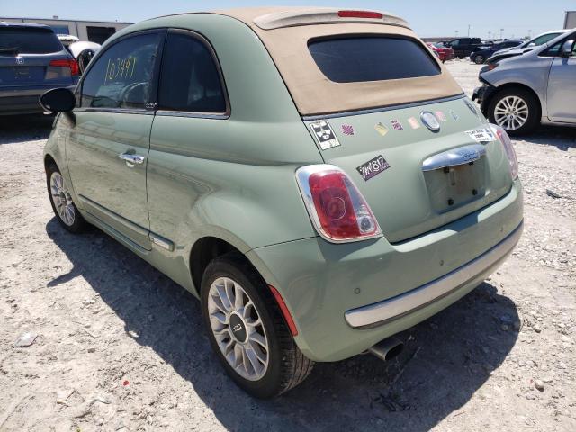 Photo 3 from auction – 2012 FIAT 500 LOUNGE with VIN 3C3CFFER0CT314281