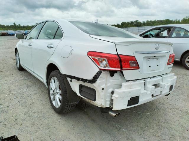 Photo 3 from auction – 2011 LEXUS ES 350 with VIN JTHBK1EG6B2469940