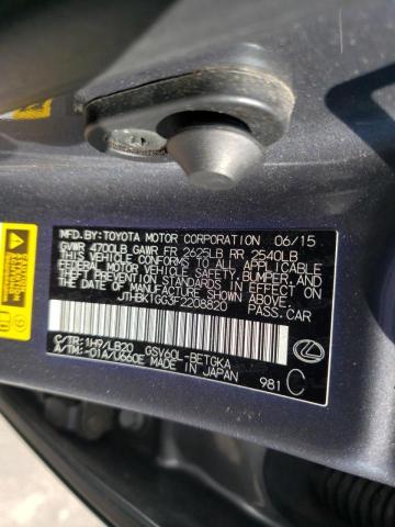 Photo 10 from auction – 2015 LEXUS ES 350 with VIN JTHBK1GG3F2208820