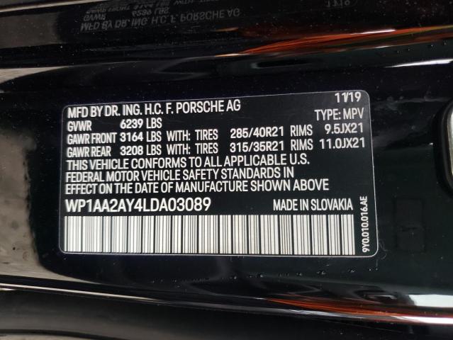 Photo 10 from auction – 2020 PORSCHE CAYENNE with VIN WP1AA2AY4LDA03089