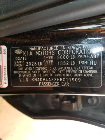 Photo 10 from auction – 2017 KIA RIO LX with VIN KNADM4A33H6011909