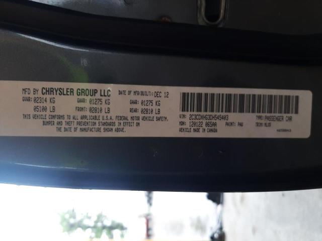 Photo 10 from auction – 2013 DODGE CHARGER SX with VIN 2C3CDXHG3DH545403