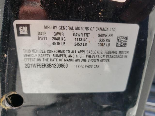 Photo 10 from auction – 2011 CHEVROLET IMPALA LS with VIN 2G1WF5EK8B1209860
