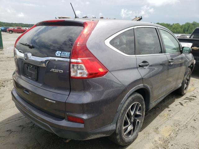 Photo 4 from auction – 2016 HONDA CR-V SE with VIN 5J6RM4H44GL054429