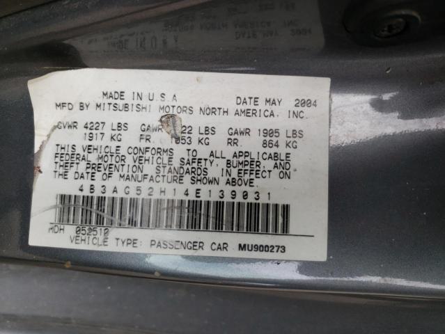 Photo 10 from auction – 2004 DODGE STRATUS R/ with VIN 4B3AG52H14E139031