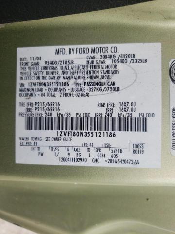 Photo 10 from auction – 2005 FORD MUSTANG with VIN 1ZVFT80N355121186