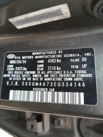 Photo 10 from auction – 2014 KIA OPTIMA LX with VIN 5XXGM4A73EG334146