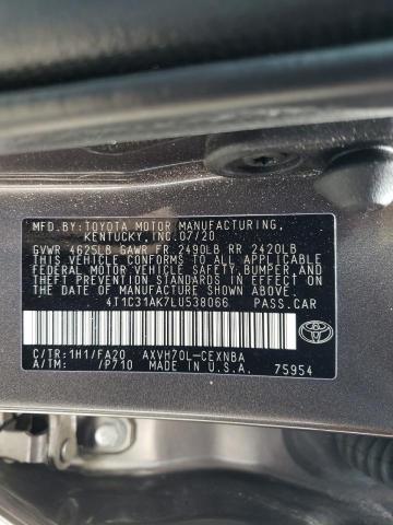 Photo 10 from auction – 2020 TOYOTA CAMRY LE with VIN 4T1C31AK7LU538066
