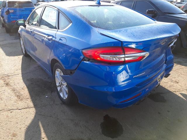 Photo 3 from auction – 2020 FORD FUSION SE with VIN 3FA6P0HD1LR165692