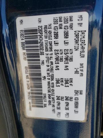 Photo 10 from auction – 2002 CHRYSLER TOWN & COU with VIN 2C8GP34342R632166