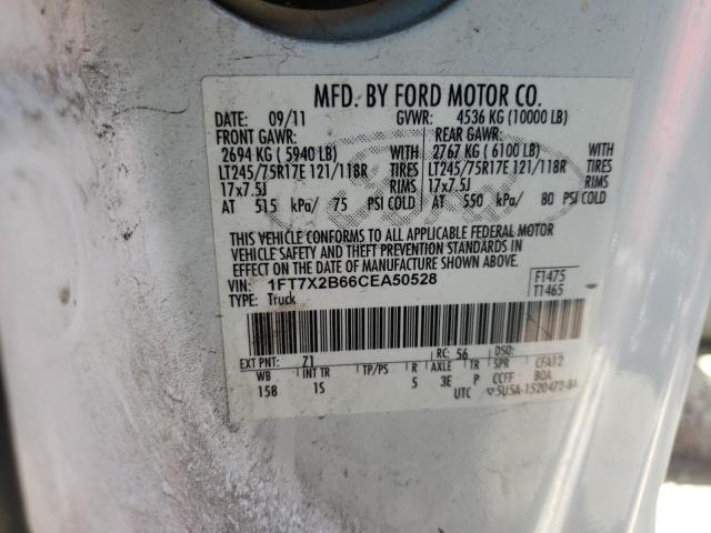 Photo 10 from auction – 2012 FORD F250 SUPER with VIN 1FT7X2B66CEA50528