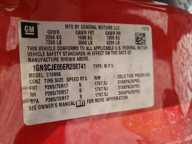 Photo 10 from auction – 2014 CHEVROLET SUBURBAN C with VIN 1GNSCJE05ER208741