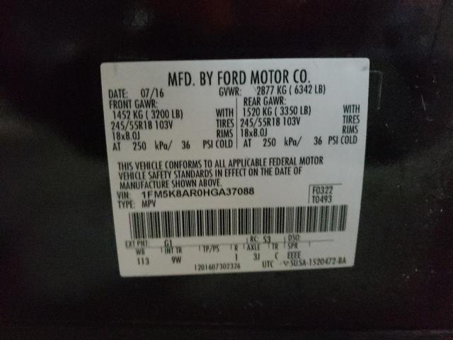Photo 10 from auction – 2017 FORD EXPLORER P with VIN 1FM5K8AR0HGA37088