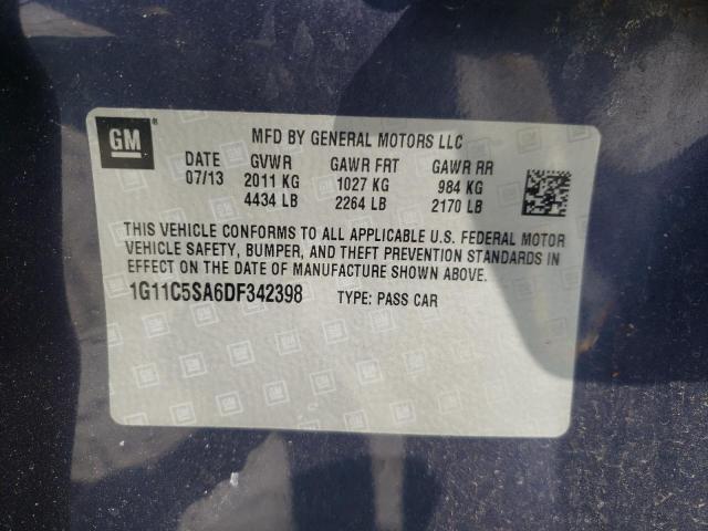 Photo 10 from auction – 2013 CHEVROLET MALIBU with VIN 1G11C5SA6DF342398