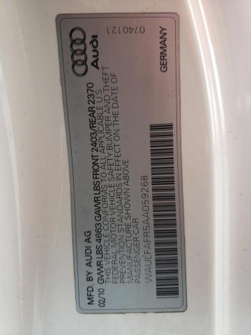 Photo 10 from auction – 2010 AUDI A5 PREMIUM with VIN WAULFAFR5AA059268