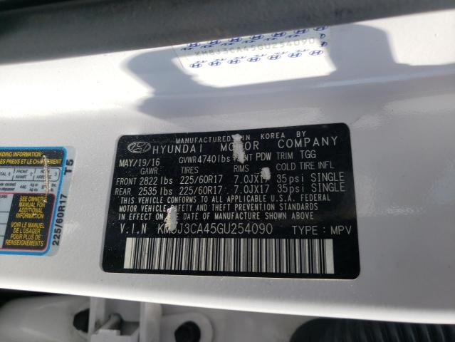 Photo 10 from auction – 2016 HYUNDAI TUCSON LIM with VIN KM8J3CA45GU254090