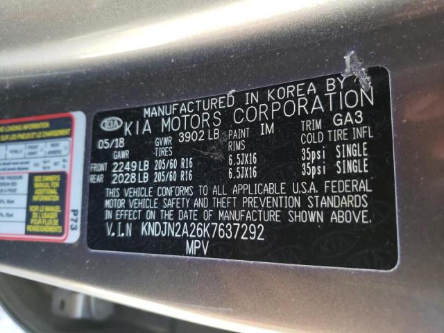 Photo 10 from auction – 2019 KIA SOUL with VIN KNDJN2A26K7637292