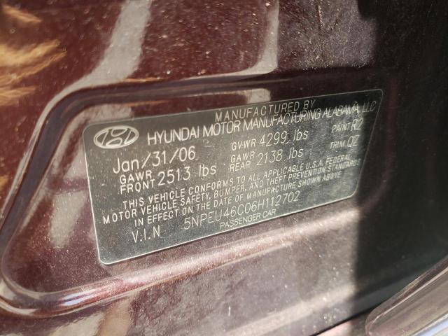Photo 10 from auction – 2006 HYUNDAI SONATA GLS with VIN 5NPEU46C06H112702