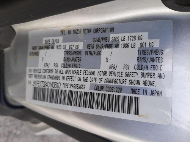 Photo 10 from auction – 2004 MAZDA RX8 with VIN JM1FE173240140610