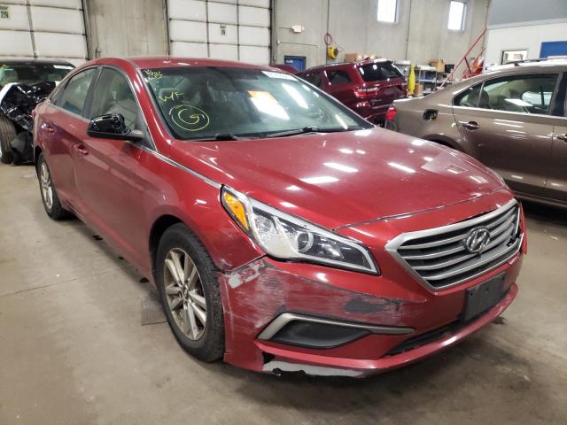 HYUNDAI SONATA SE 2016 with VIN 5NPE24AF0GH387270 - Photo from auction