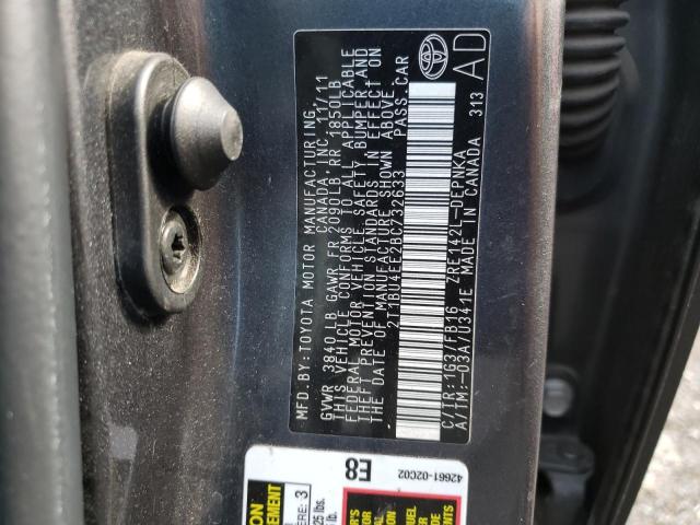 Photo 10 from auction – 2011 TOYOTA COROLLA BA with VIN 2T1BU4EE2BC732633