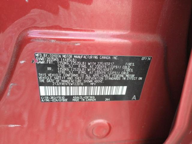 Photo 10 from auction – 2014 TOYOTA RAV4 LE with VIN 2T3ZFREV7EW122016