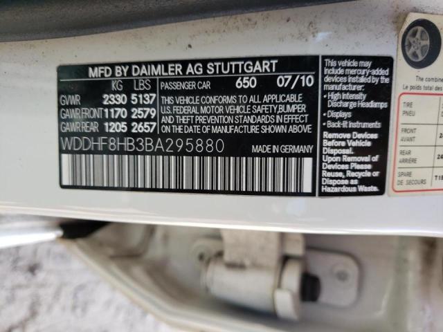 Photo 10 from auction – 2011 MERCEDES-BENZ E 350 4MAT with VIN WDDHF8HB3BA295880