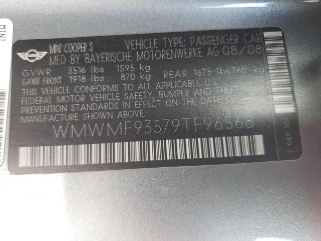 Photo 10 from auction – 2009 MINI COOPER SPO with VIN WMWMF93579TF96568