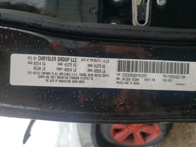 Photo 10 from auction – 2013 DODGE CHARGER SE with VIN 2C3CDXBG8DH701878